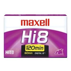 Sealed! Maxell Hi8 120 Minute Blank Videocassette Tape PG 120 Digital 8 Lot of 3